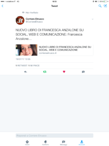 Tweet Corriere Etrusco