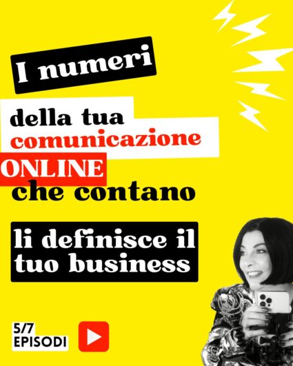 I numeri della tua comunicazione online che contano li definisce il tuo business, scopri come con Francesca Anzalone