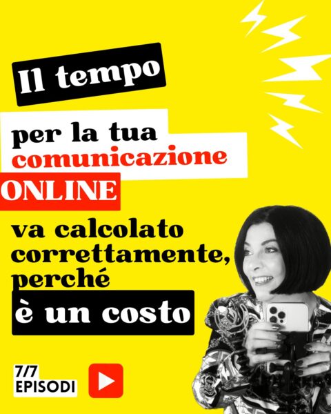 Il tempo per la tua comunicazione online va calcolato correttamentee perché è un costo, scoprilo con Francesca Anzalone